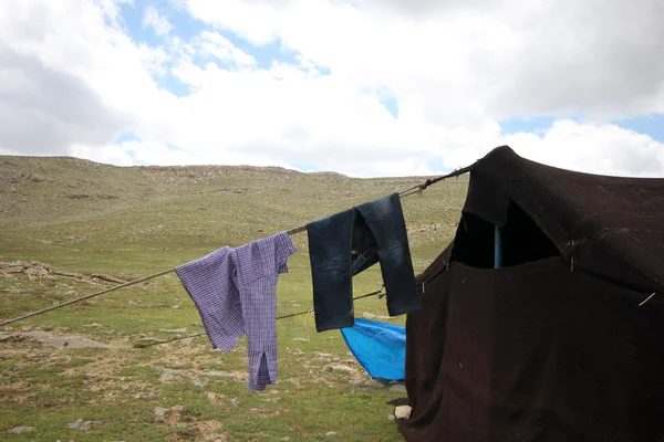 山羊毛的游牧帐篷 — 图库照片