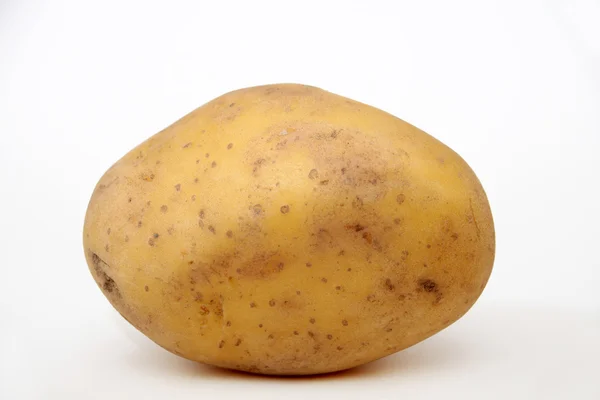 Verse aardappelen op een witte achtergrond — Stockfoto