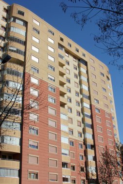 Modern apartmanın arka plan