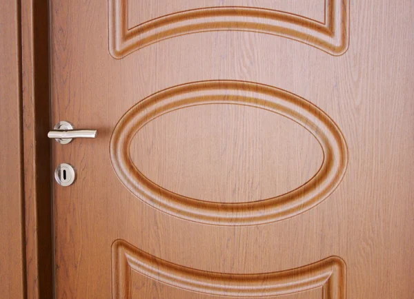 Door handle and door  lock close-up — Stock Photo, Image