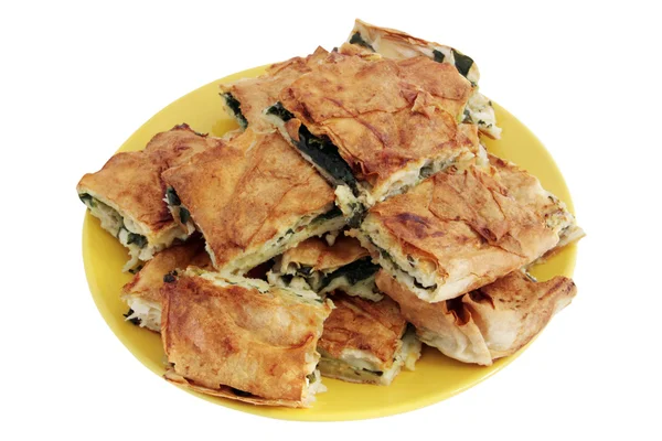 Ready to serve delicious spinach pies — Stock Photo, Image