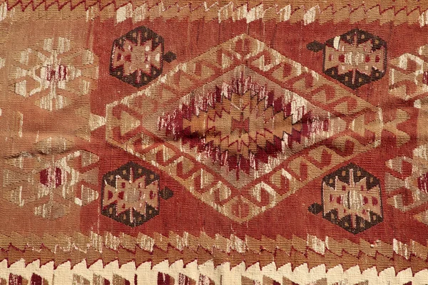 Handmade, antique Turkish Rug — Stock Photo, Image