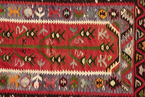 Handmade, antique Turkish Rug — Stock Photo, Image