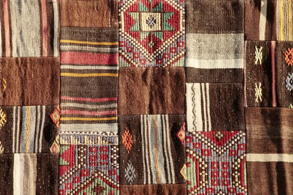 Handgefertigter, antiker türkischer Teppich — Stockfoto