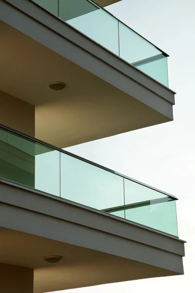 Modern apartments with balconies — Stock Photo, Image