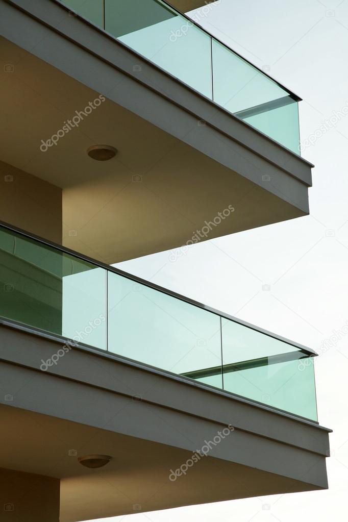 modern apartments with balconies