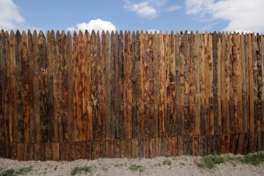 doğal ahşap Bahçe Çiti