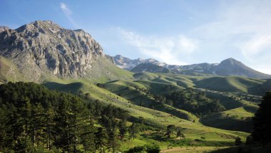 dağ sahne güneşli gün