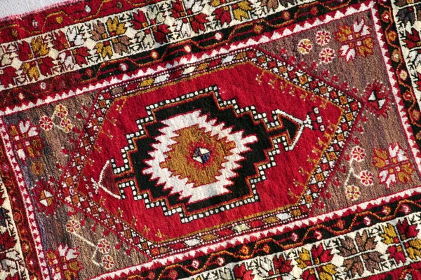 Διακοσμητικά, χειροποίητα τουρκική χαλί — Φωτογραφία Αρχείου