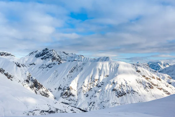 Prachtig Winterlandschap Van Dolomieten Het Noordoosten Van Italië — Stockfoto