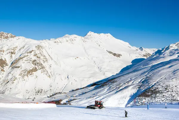 Livigno Włochy Stycznia 2019 Piękny Zimowy Krajobraz Gór Dolomitów Północno — Zdjęcie stockowe