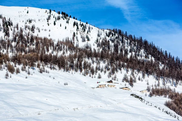 Kuzeydoğu Talya Daki Dolomitlerin Güzel Kış Manzarası — Stok fotoğraf