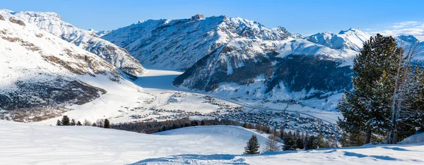 Prachtig Winterlandschap Van Dolomieten Het Noordoosten Van Italië — Stockfoto