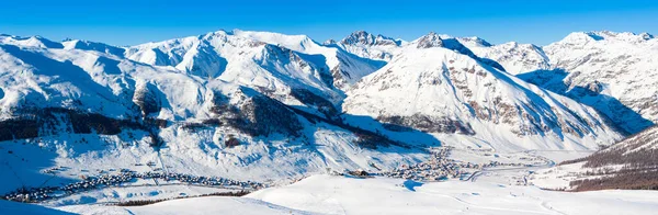 Paisagem Panorâmica Inverno Das Montanhas Dolomitas Nordeste Itália — Fotografia de Stock