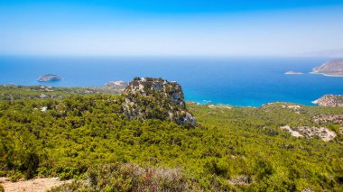 Yunanistan 'ın Rodos adasındaki Monolithos Kalesi