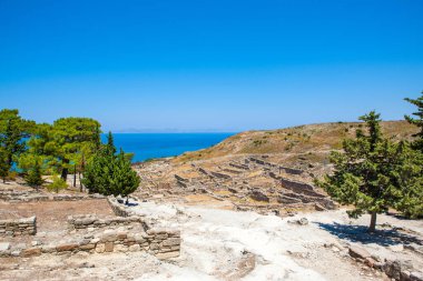 Yunanistan 'ın Rodos adasındaki Kamiros kalıntıları