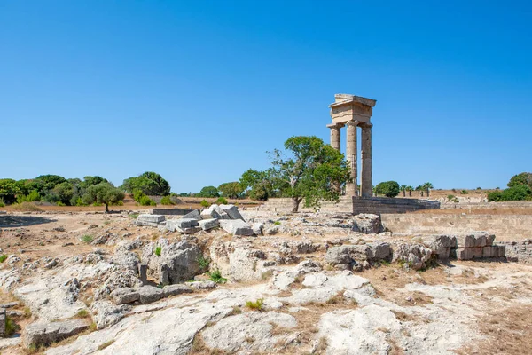 Ruins of Kamiros ancient city in Rhodes island, Greece