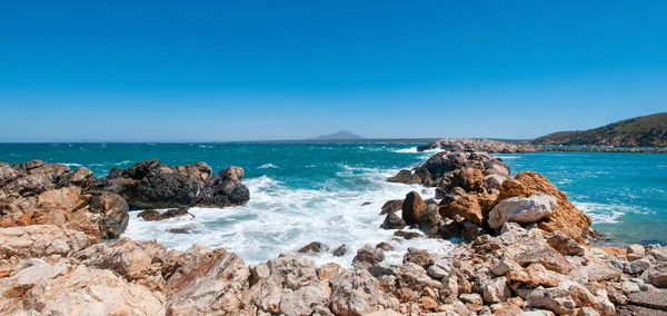 Landschap Van Prachtige Baai Met Rotsachtig Strand Kos Eiland Griekenland — Stockfoto