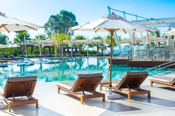 Limassol Chipre Mayo 2021 Zona Piscina Hotel Lujo Parklane Luxury — Foto de Stock