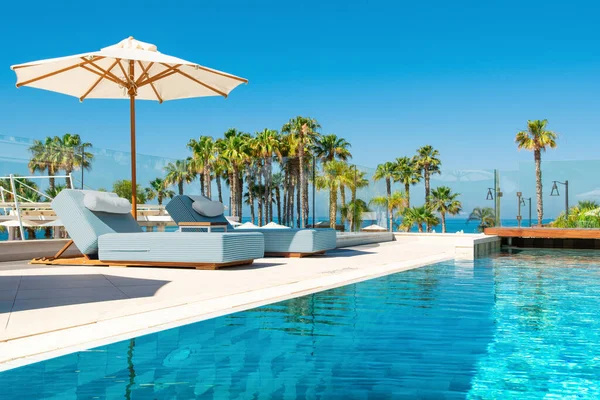 Limassol Chypre Mai 2021 Piscine Dans Hôtel Moderne Luxe Avec — Photo