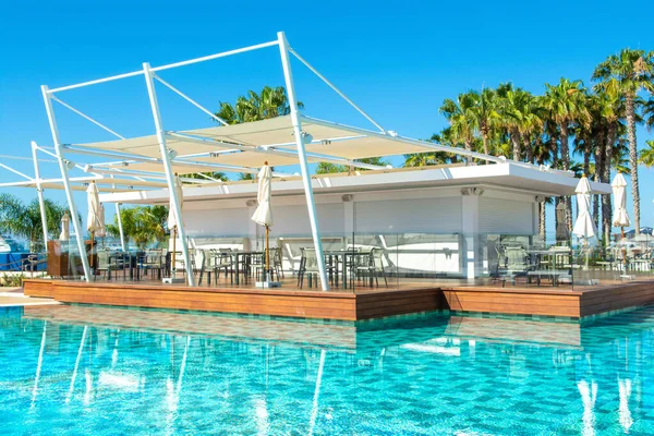 Limassol Chypre Mai 2021 Piscine Dans Hôtel Moderne Luxe Sur — Photo