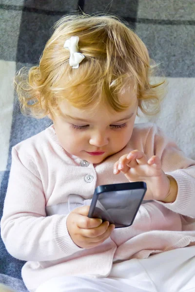 Cute infant in pink — Stock Photo, Image