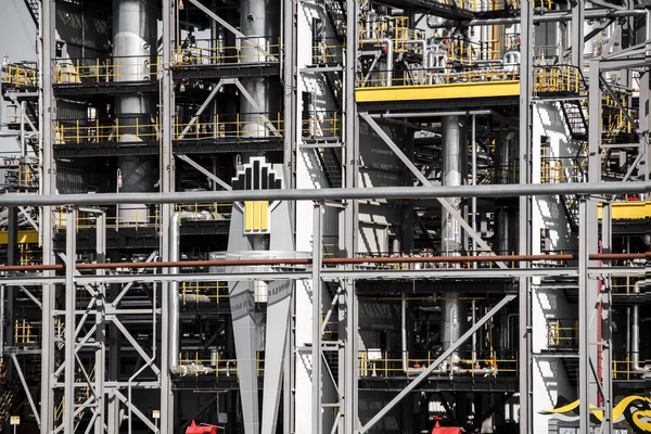 Planta industrial de fabricación de petróleo y petróleo — Foto de Stock