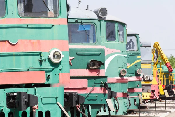 Locomotora ferroviaria de carretera —  Fotos de Stock