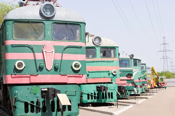 Lokomotif tren yolu — Stok fotoğraf