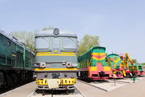 Locomotora ferroviaria de carretera —  Fotos de Stock