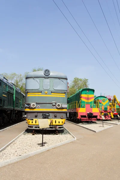 Locomotora ferroviaria de carretera —  Fotos de Stock