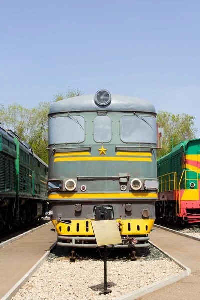 Locomotora ferroviaria de carretera —  Fotos de Stock