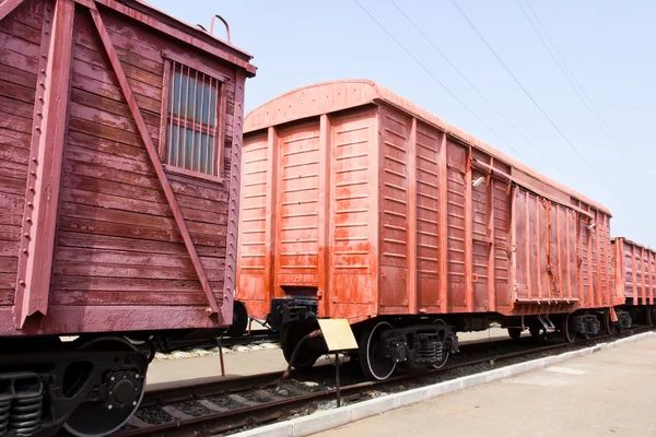 Spoor weg coach — Stockfoto