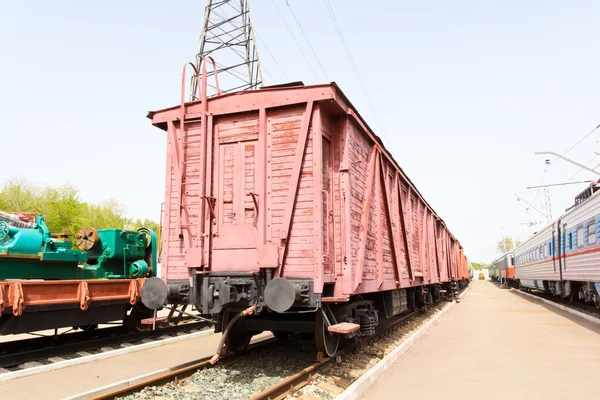 Spoor weg coach — Stockfoto