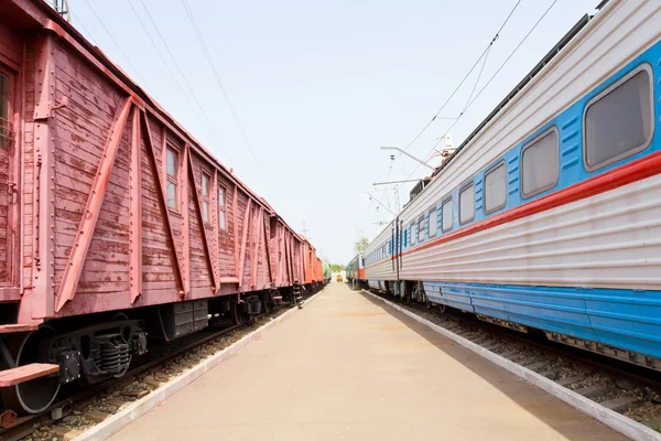 Tren yolu Koç — Stok fotoğraf