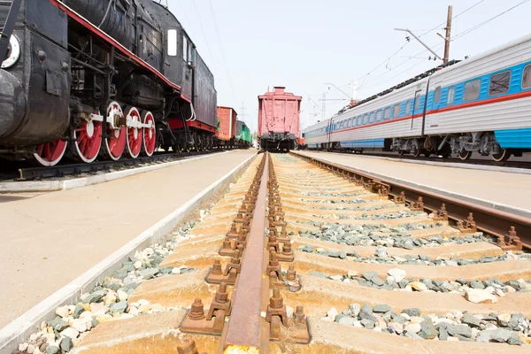 Eski tren yolu — Stok fotoğraf