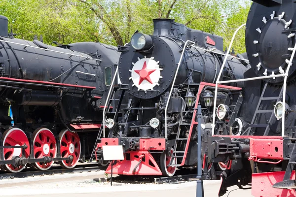 Locomotive ferroviaire routière — Photo