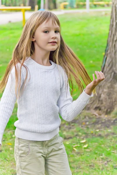 Cute playing girl — Stock Photo, Image