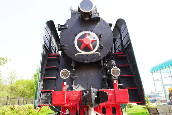 Drogi kolejowe lokomotywa — Zdjęcie stockowe