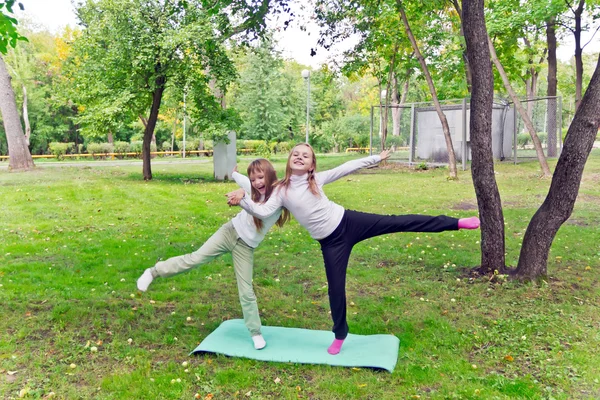 Cute two playing girls — Stock Photo, Image