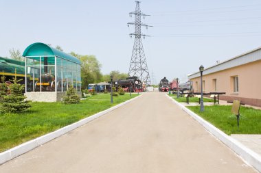 eski tren yolu lokomotif