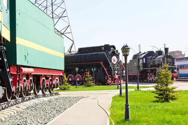 Locomotora ferroviaria de carretera —  Fotos de Stock