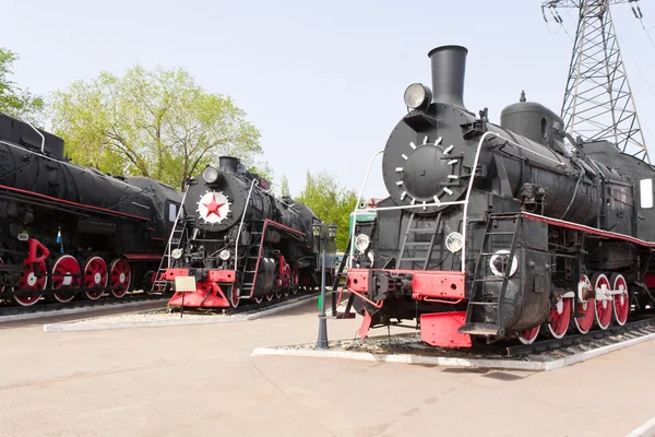 Lokomotif tren yolu — Stok fotoğraf