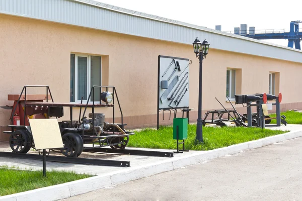 Järnvägen handcar — Stockfoto