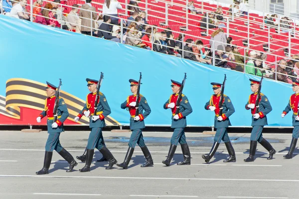 Российская церемония открытия военного парада на ежегодный Виктор — стоковое фото