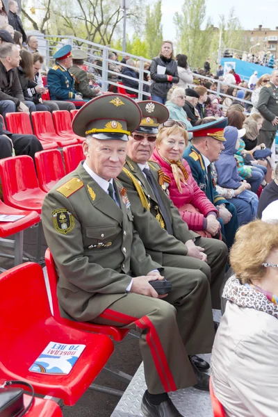 Général russe sur la célébration à la parade sur la Victoire annuelle D — Photo