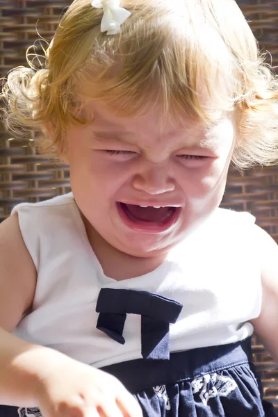 Cute infant with tear — Stock Photo, Image