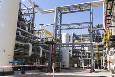 Büyük rafineri yaz yaz karmaşık