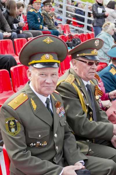 Russian general on celebration at the parade on annual Victory D — Stock Photo, Image