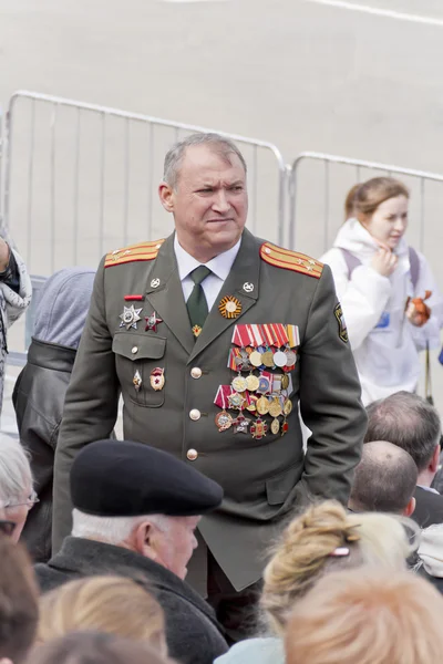 연례 승리 d 퍼레이드에 축 하에 러시아 대령 — 스톡 사진